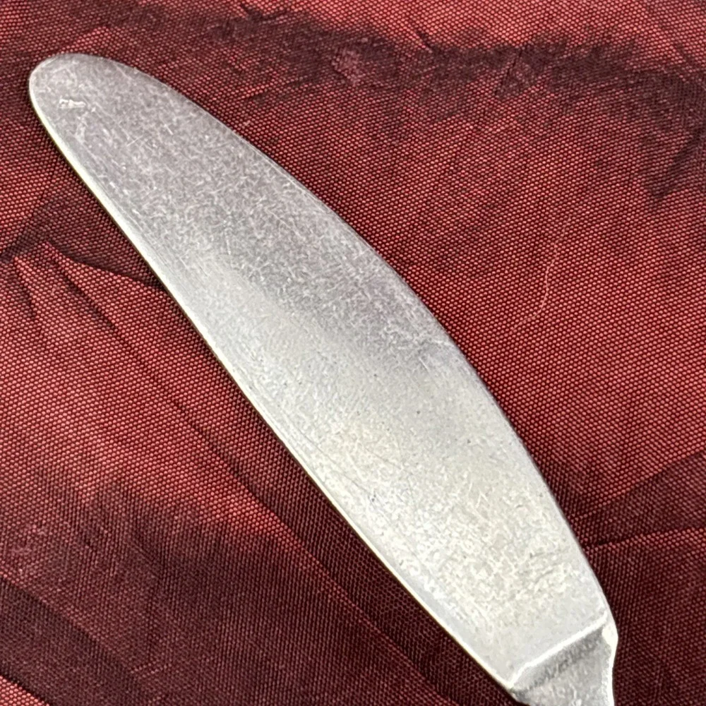 Atkins Stainless Steel Japan ABSTRACT Pattern Sugar Spoon And Butter Spreader